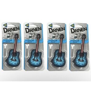 Driven by Refresh Hanging Freshener-Titanium Rain guitar Car air freshener lot 4